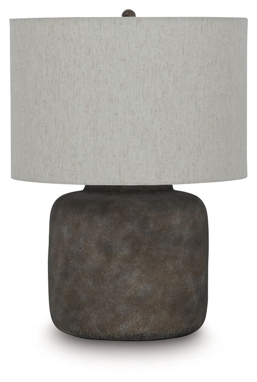 Zandophen - Metal Table Lamp - Antique Gray – Table Lamps by Signature Design by Ashley® at Furniture Wholesale Plus , Nashville furniture store