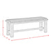 Nathan - Bench With PU Padded Seat - Gray Oak – Upholstered Benches by Elements International at Furniture Wholesale Plus , Nashville furniture store