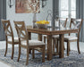 Moriville - Rectangular Dining Room Extension Table - Grayish Brown – Dining Tables with Extensions by Signature Design by Ashley® at Furniture Wholesale Plus , Nashville furniture store
