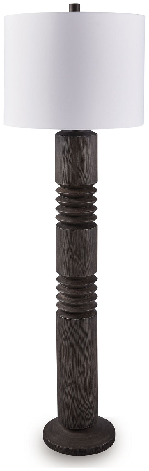 Fainwell - Poly Floor Lamp - Distressed Black – Floor Lamps by Signature Design by Ashley® at Furniture Wholesale Plus , Nashville furniture store