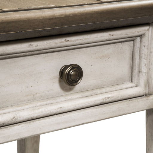 Heartland - Drawer End Table - Antique White / Tobacco Tops – End Tables by Liberty Furniture at Furniture Wholesale Plus , Nashville furniture store