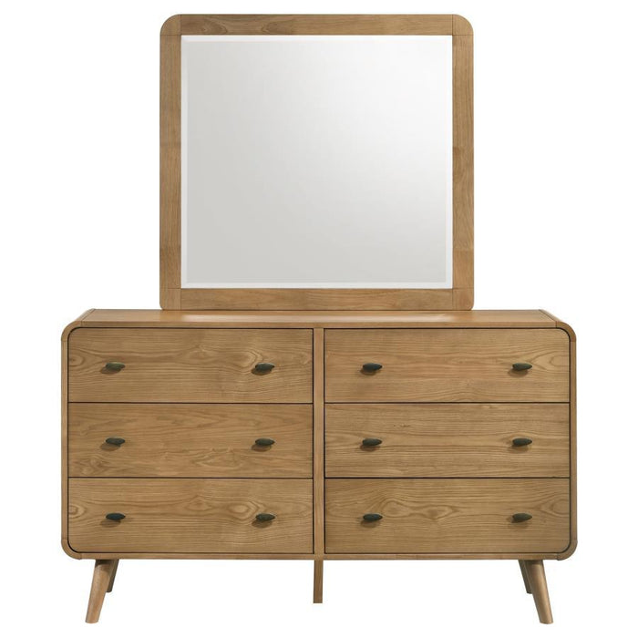 Robyn - 6-Drawer Bedroom Dresser And Mirror – Dresser & Mirror by CoasterEssence at Furniture Wholesale Plus , Nashville furniture store