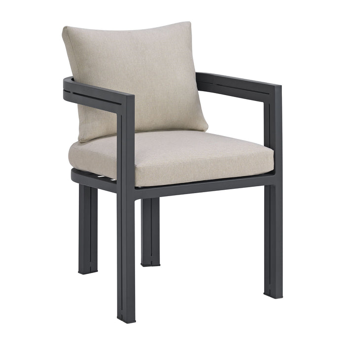 Playa - Dining Chair (Set of 2) - Dark Gray / Beige – Chair Sets by Elements International at Furniture Wholesale Plus , Nashville furniture store