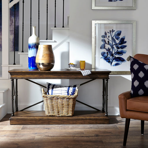 Tribeca - Sofa Table - Cordovian Brown – Sofa Tables by Liberty Furniture at Furniture Wholesale Plus , Nashville furniture store