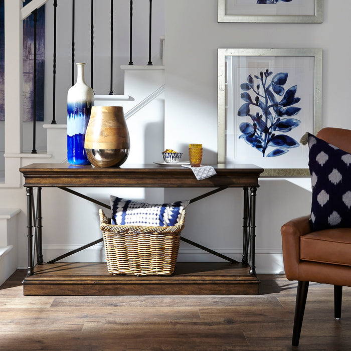 Tribeca - Sofa Table - Cordovian Brown – Sofa Tables by Liberty Furniture at Furniture Wholesale Plus , Nashville furniture store