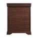 Phillipe - 5-Drawer Chest - Cherry – Accent Chests by Elements International at Furniture Wholesale Plus , Nashville furniture store