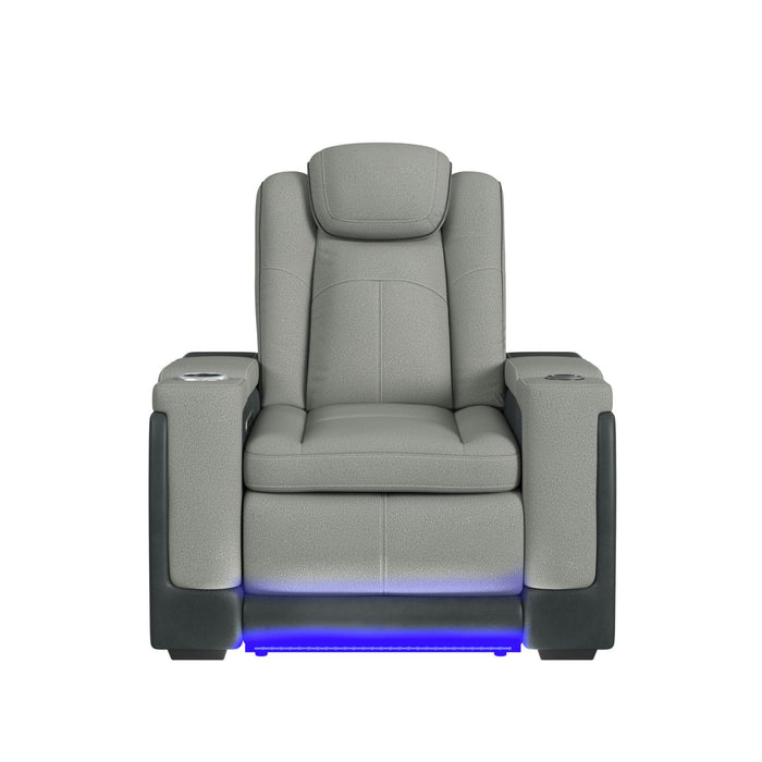 Lantana - Power Motion Recliner With Power Headrest, LED , Wireless Charger And Cup Holder – Reclining Chairs by Elements International at Furniture Wholesale Plus , Nashville furniture store