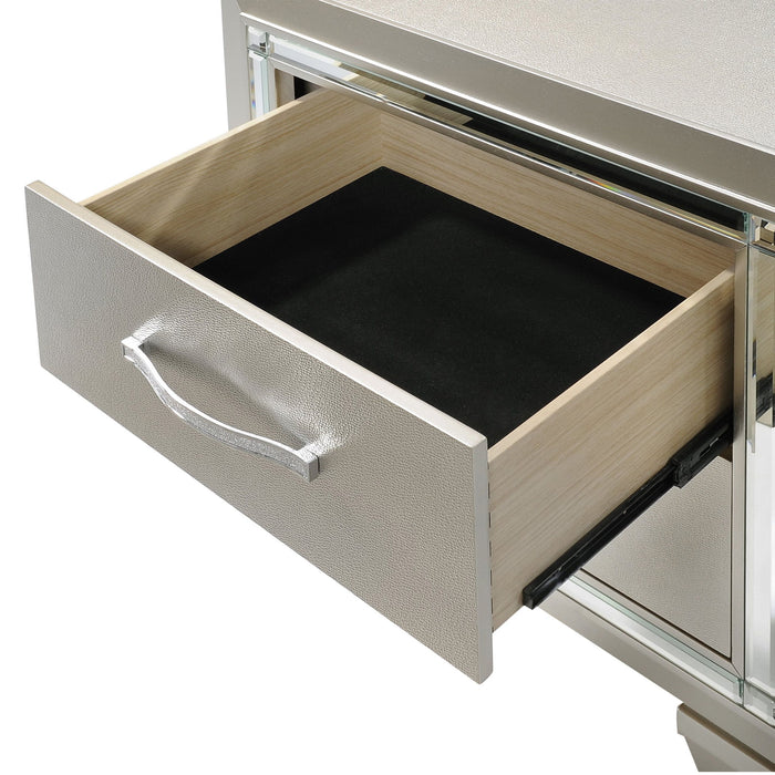 Platinum - Youth Nightstand - Сhampagne – Nightstands by Elements International at Furniture Wholesale Plus , Nashville furniture store