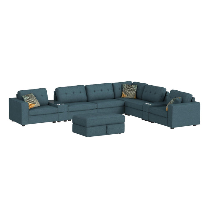 Options One - Living Room Set Sectional – 2 Piece Living Room Sets by Elements International at Furniture Wholesale Plus , Nashville furniture store