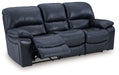 Leesworth - 3 Pc. - Power Reclining Sofa, Power Reclining Loveseat, Power Rocker Recliner - Ocean – 3 Piece Living Room Sets by Signature Design by Ashley® at Furniture Wholesale Plus , Nashville furniture store