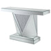 Amore - Mirrored Acrylic Entryway Sofa Console Table - Silver - Premium Console Tables from CoasterElevations - Just $579! Shop now at Furniture Wholesale Plus  We are the best furniture store in Nashville, Hendersonville, Goodlettsville, Madison, Antioch, Mount Juliet, Lebanon, Gallatin, Springfield, Murfreesboro, Franklin, Brentwood