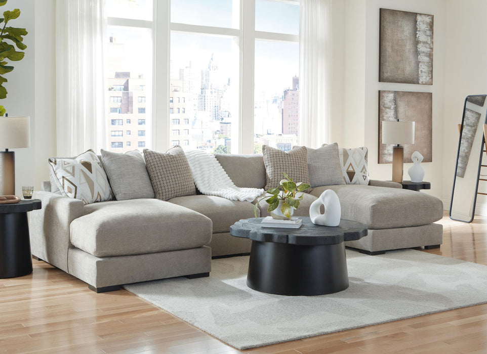 Aslan Court - Sectional – Stationary Sectionals by Benchcraft® at Furniture Wholesale Plus , Nashville furniture store