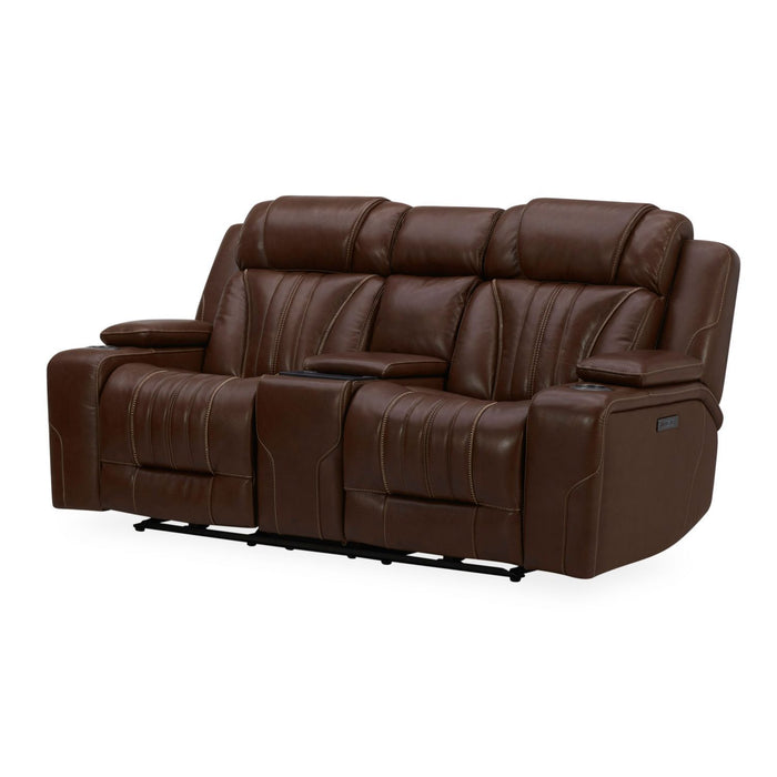 Caswell - Loveseat With Console P2 & ZG - Nature Chestnut – Reclining Loveseats by Liberty Furniture at Furniture Wholesale Plus , Nashville furniture store