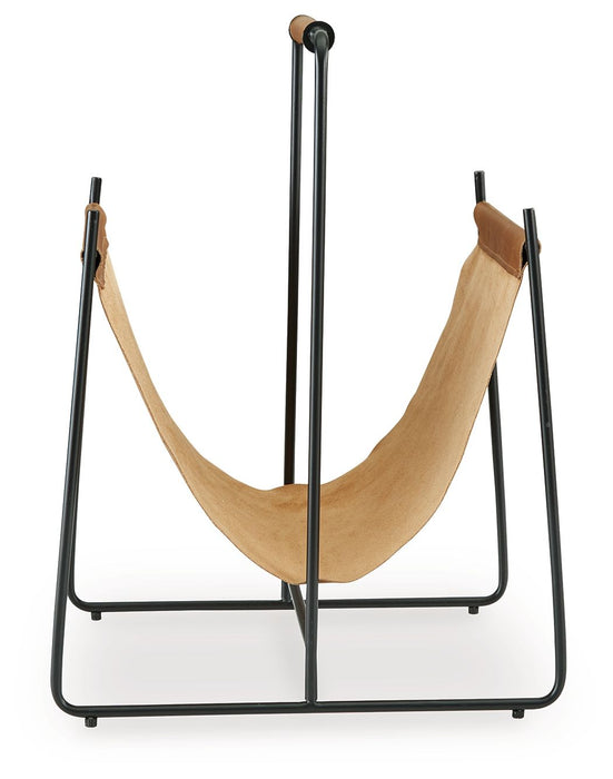 Faronworth - Brown / Black - Magazine Rack - Premium Storage Baskets from Signature Design by Ashley® - Just $88! Shop now at Furniture Wholesale Plus  We are the best furniture store in Nashville, Hendersonville, Goodlettsville, Madison, Antioch, Mount Juliet, Lebanon, Gallatin, Springfield, Murfreesboro, Franklin, Brentwood