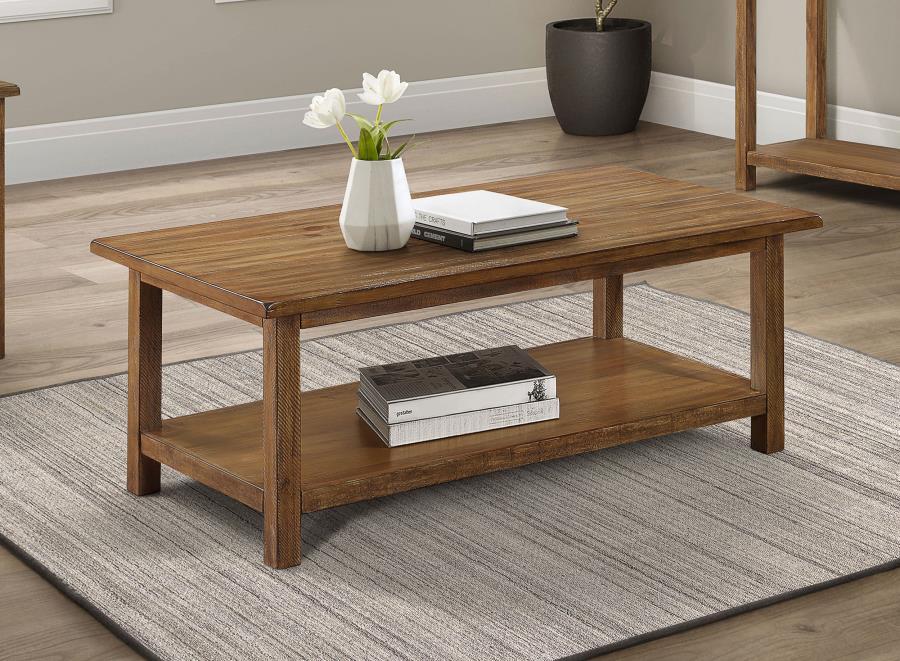 Payne - Wood Coffee Table with Shelf – Coffee Tables by Coaster Fine Furniture at Furniture Wholesale Plus , Nashville furniture store