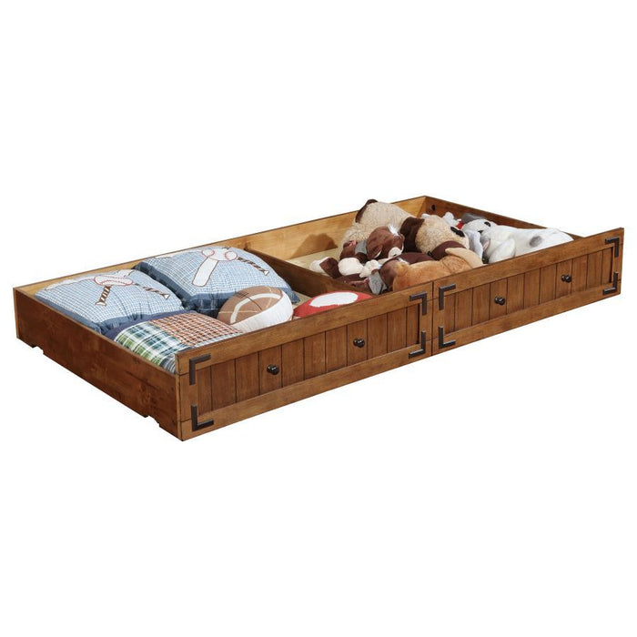Oakdale - Wood Twin Daybed with Trundle - Rustic Honey – Daybeds by Coaster Fine Furniture at Furniture Wholesale Plus , Nashville furniture store