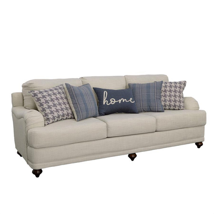 Glenn - Upholstered English Arm Sofa - Light Gray And Blue – Stationary Sofas by CoasterElevations at Furniture Wholesale Plus , Nashville furniture store