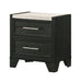 Lamar - Nightstand - Black – Accent Nightstands by Crown Mark at Furniture Wholesale Plus , Nashville furniture store