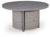Half Moon Beach - Round Fire Pit Table - Gray – Fire Pits by Signature Design by Ashley® at Furniture Wholesale Plus , Nashville furniture store