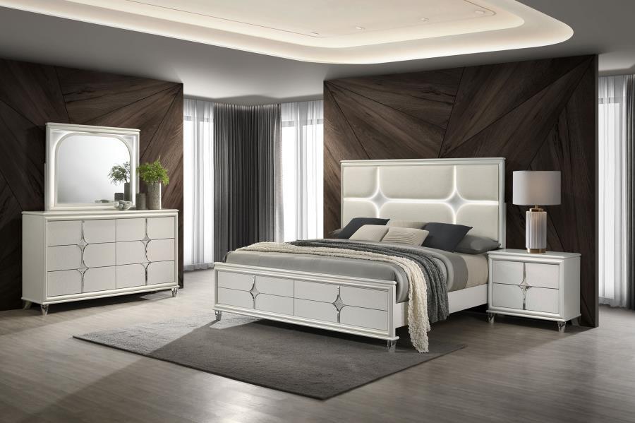 Olivia - Panel Bedroom Set – 4 Piece Bedroom Sets by Coaster Fine Furniture at Furniture Wholesale Plus , Nashville furniture store