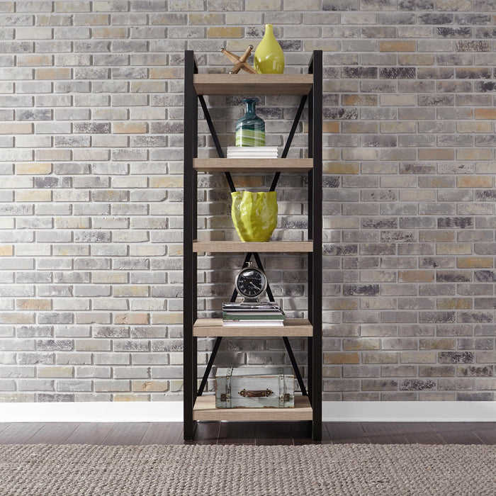 Sun Valley - Tall Pier Unit With Faux Metal - Sandstone – Piers by Liberty Furniture at Furniture Wholesale Plus , Nashville furniture store