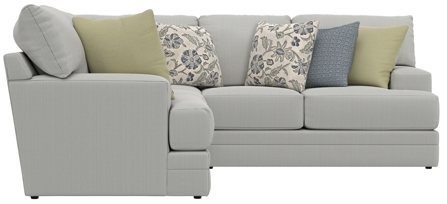 Stockbridge - Sectional With Comfort Coil Seating And 9 Accent Pillows Included – Stationary Sectionals by Jackson at Furniture Wholesale Plus , Nashville furniture store