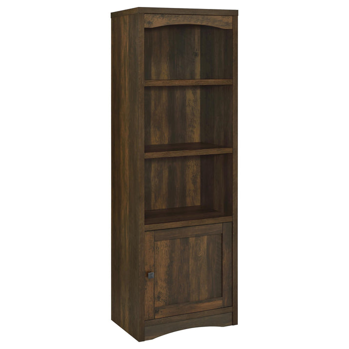 Laughlin - 3 Shelf Engineered Wood Media Tower – Standard Bookcases by CoasterEveryday at Furniture Wholesale Plus , Nashville furniture store