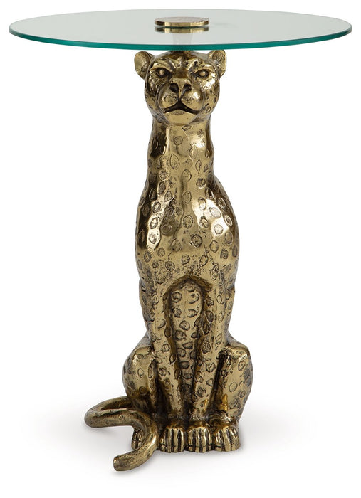 Vallain - Accent Table - Antique Gold Finish – Accent Tables by Signature Design by Ashley® at Furniture Wholesale Plus , Nashville furniture store