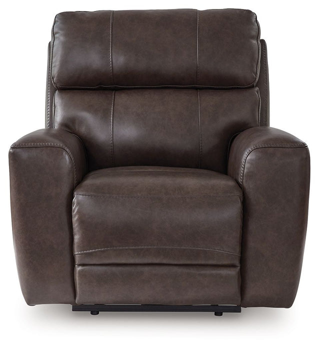 Crossplex - Power Recliner / Adjustable Headrest - Smoke – Reclining Chairs by Signature Design by Ashley® at Furniture Wholesale Plus , Nashville furniture store