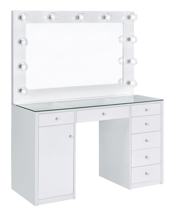 Acena - 7-Drawer Vanity Set With Lighting - Premium Vanity Sets from CoasterEssence - Just $759! Shop now at Furniture Wholesale Plus  We are the best furniture store in Nashville, Hendersonville, Goodlettsville, Madison, Antioch, Mount Juliet, Lebanon, Gallatin, Springfield, Murfreesboro, Franklin, Brentwood