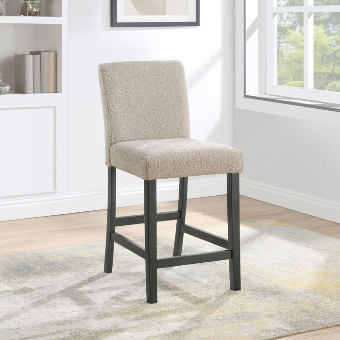 Alba - Boucle Upholstered Counter Height Dining Chair (Set of 2) - Premium Chair Sets from CoasterEveryday - Just $309! Shop now at Furniture Wholesale Plus  We are the best furniture store in Nashville, Hendersonville, Goodlettsville, Madison, Antioch, Mount Juliet, Lebanon, Gallatin, Springfield, Murfreesboro, Franklin, Brentwood