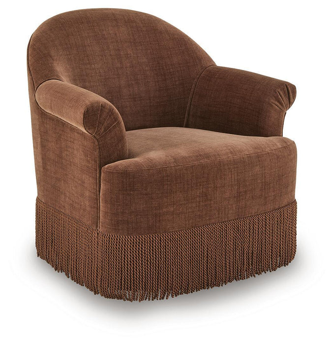 Jeanwell - Swivel Accent Chair - Clay – Swivel Chairs by Signature Design by Ashley® at Furniture Wholesale Plus , Nashville furniture store