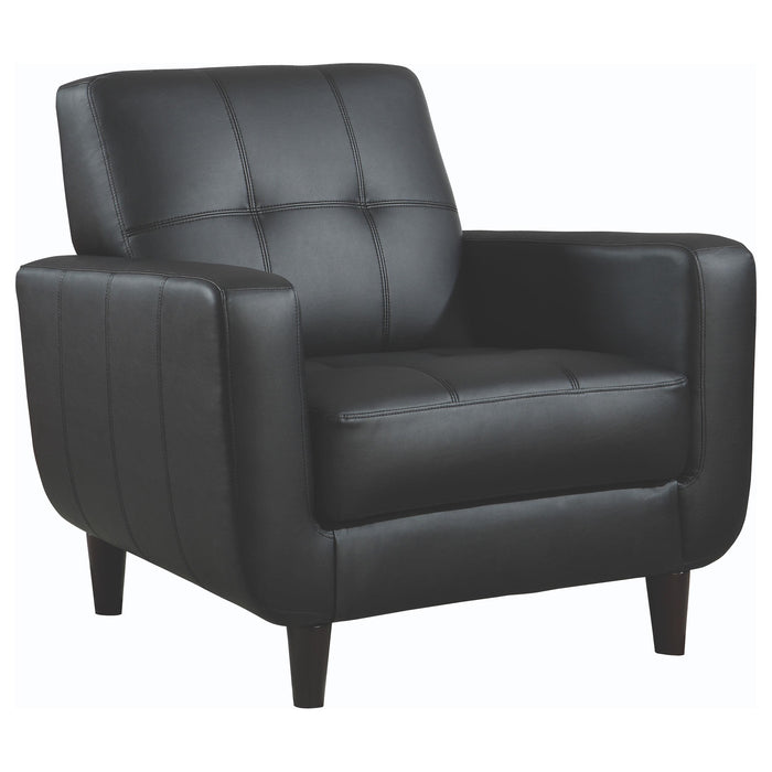 Aaron Padded Seat Accent Chair Black - Premium Accent Chair from Coaster Z2 Standard - Just $398! Shop now at Furniture Wholesale Plus  We are the best furniture store in Nashville, Hendersonville, Goodlettsville, Madison, Antioch, Mount Juliet, Lebanon, Gallatin, Springfield, Murfreesboro, Franklin, Brentwood