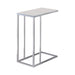 Stella Glass Top Accent Table Chrome and White - Premium End Table from Coaster Z2 Standard - Just $54! Shop now at Furniture Wholesale Plus  We are the best furniture store in Nashville, Hendersonville, Goodlettsville, Madison, Antioch, Mount Juliet, Lebanon, Gallatin, Springfield, Murfreesboro, Franklin, Brentwood