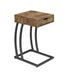 Troy Accent Table with Power Outlet Antique Nutmeg - Premium End Table from Coaster Z2 Standard - Just $130! Shop now at Furniture Wholesale Plus  We are the best furniture store in Nashville, Hendersonville, Goodlettsville, Madison, Antioch, Mount Juliet, Lebanon, Gallatin, Springfield, Murfreesboro, Franklin, Brentwood