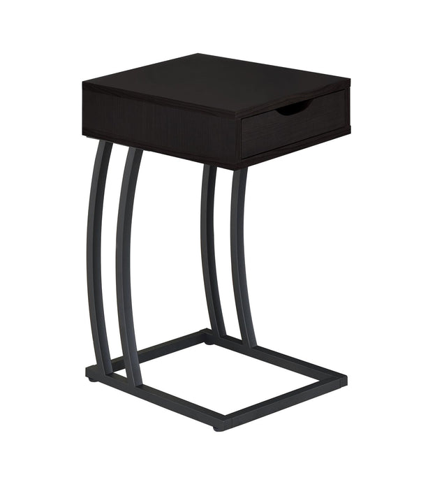 Troy Accent Table with Power Outlet Cappuccino - Premium End Table from Coaster Z2 Standard - Just $130! Shop now at Furniture Wholesale Plus  We are the best furniture store in Nashville, Hendersonville, Goodlettsville, Madison, Antioch, Mount Juliet, Lebanon, Gallatin, Springfield, Murfreesboro, Franklin, Brentwood