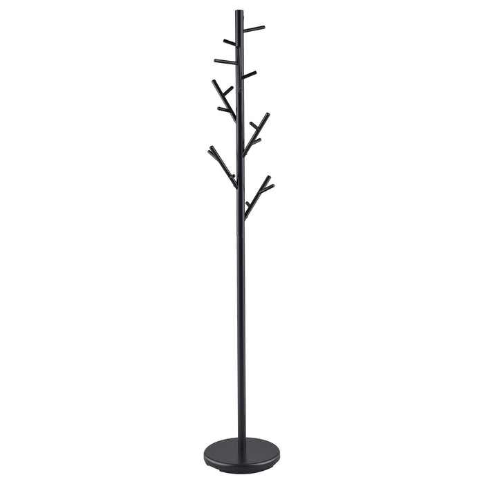 Clover 18-Hook Coat Rack Black - Premium Coat Rack from Coaster Z2 Standard - Just $62! Shop now at Furniture Wholesale Plus  We are the best furniture store in Nashville, Hendersonville, Goodlettsville, Madison, Antioch, Mount Juliet, Lebanon, Gallatin, Springfield, Murfreesboro, Franklin, Brentwood