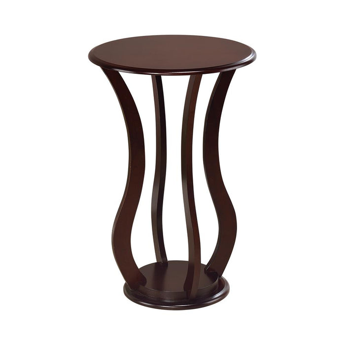 Elton Round Top Accent Table Cherry - Premium End Table from Coaster Z2 Standard - Just $78! Shop now at Furniture Wholesale Plus  We are the best furniture store in Nashville, Hendersonville, Goodlettsville, Madison, Antioch, Mount Juliet, Lebanon, Gallatin, Springfield, Murfreesboro, Franklin, Brentwood