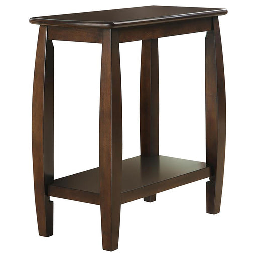 Raphael 1-shelf Chairside Table Cappuccino - Premium End Table from Coaster Z2 Standard - Just $106! Shop now at Furniture Wholesale Plus  We are the best furniture store in Nashville, Hendersonville, Goodlettsville, Madison, Antioch, Mount Juliet, Lebanon, Gallatin, Springfield, Murfreesboro, Franklin, Brentwood