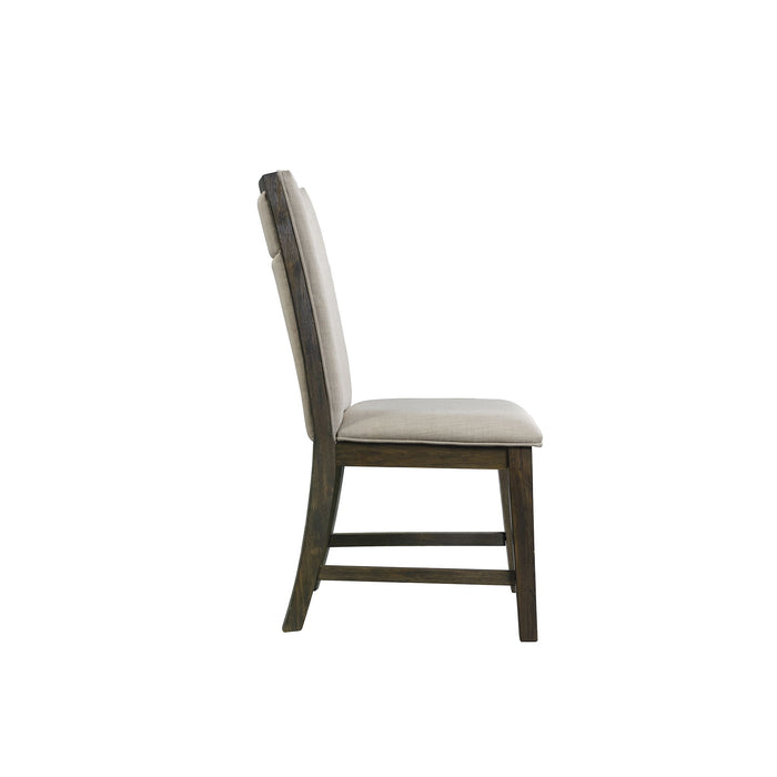 Grady - Upholstered Side Chair (Set of 2) - Walnut – Chair Sets by Elements International at Furniture Wholesale Plus , Nashville furniture store