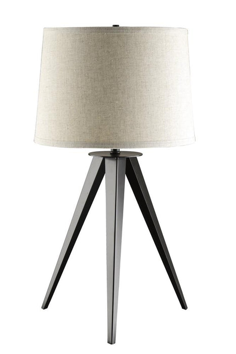 Sabat Tripod Base Table Lamp Black and Light Grey - Premium Lamp from Coaster Z2 Standard - Just $134! Shop now at Furniture Wholesale Plus  We are the best furniture store in Nashville, Hendersonville, Goodlettsville, Madison, Antioch, Mount Juliet, Lebanon, Gallatin, Springfield, Murfreesboro, Franklin, Brentwood