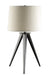 Sabat Tripod Base Table Lamp Black and Light Grey - Premium Lamp from Coaster Z2 Standard - Just $134! Shop now at Furniture Wholesale Plus  We are the best furniture store in Nashville, Hendersonville, Goodlettsville, Madison, Antioch, Mount Juliet, Lebanon, Gallatin, Springfield, Murfreesboro, Franklin, Brentwood