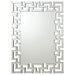 Forman Interlocking Greek Frameless Wall Mirror Silver - Premium Mirror from Coaster Z2 Standard - Just $270! Shop now at Furniture Wholesale Plus  We are the best furniture store in Nashville, Hendersonville, Goodlettsville, Madison, Antioch, Mount Juliet, Lebanon, Gallatin, Springfield, Murfreesboro, Franklin, Brentwood