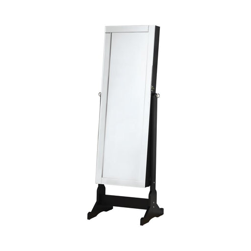 Cortez Storage Jewelry Cheval Mirror Black - Premium Jewelry Armoire from Coaster Z2 Standard - Just $190! Shop now at Furniture Wholesale Plus  We are the best furniture store in Nashville, Hendersonville, Goodlettsville, Madison, Antioch, Mount Juliet, Lebanon, Gallatin, Springfield, Murfreesboro, Franklin, Brentwood