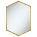 Bledel Hexagon Shaped Wall Mirror Gold - Premium Mirror from Coaster Z2 Standard - Just $150! Shop now at Furniture Wholesale Plus  We are the best furniture store in Nashville, Hendersonville, Goodlettsville, Madison, Antioch, Mount Juliet, Lebanon, Gallatin, Springfield, Murfreesboro, Franklin, Brentwood