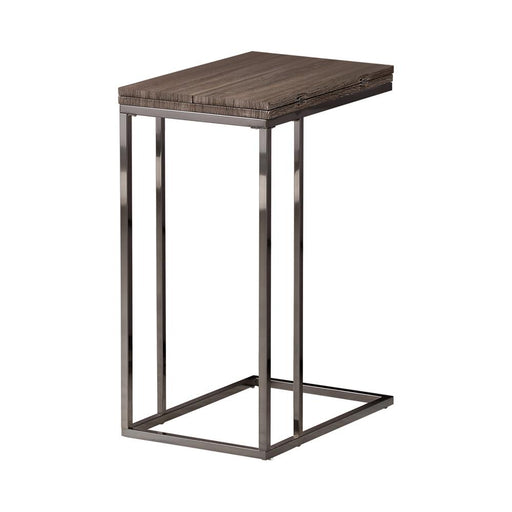 Pedro Expandable Top Accent Table Weathered Grey and Black - Premium End Table from Coaster Z2 Standard - Just $78! Shop now at Furniture Wholesale Plus  We are the best furniture store in Nashville, Hendersonville, Goodlettsville, Madison, Antioch, Mount Juliet, Lebanon, Gallatin, Springfield, Murfreesboro, Franklin, Brentwood