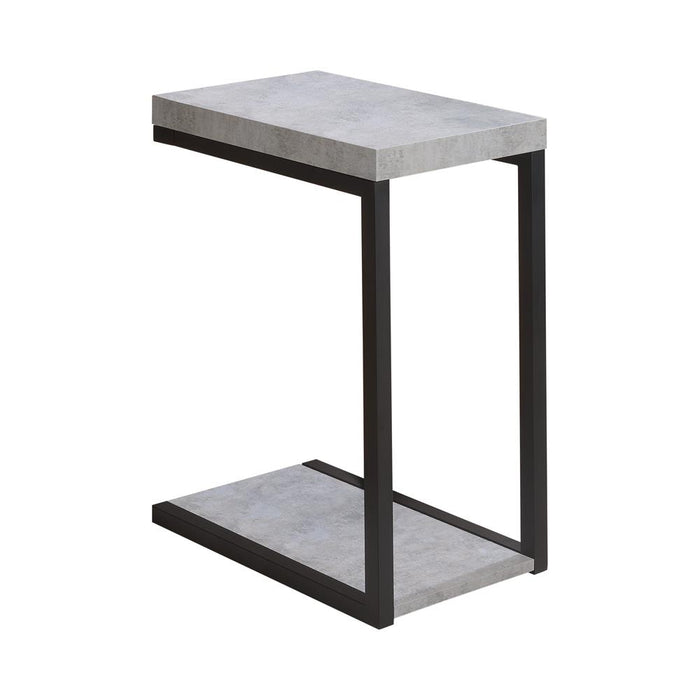 Beck Accent Table Cement and Black - Premium End Table from Coaster Z2 Standard - Just $66! Shop now at Furniture Wholesale Plus  We are the best furniture store in Nashville, Hendersonville, Goodlettsville, Madison, Antioch, Mount Juliet, Lebanon, Gallatin, Springfield, Murfreesboro, Franklin, Brentwood