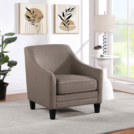 Liam Upholstered Sloped Arm Accent Club Chair - Premium Chair from Coaster Z2 Standard - Just $330! Shop now at Furniture Wholesale Plus  We are the best furniture store in Nashville, Hendersonville, Goodlettsville, Madison, Antioch, Mount Juliet, Lebanon, Gallatin, Springfield, Murfreesboro, Franklin, Brentwood