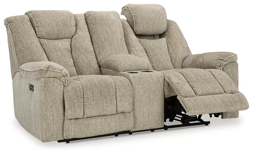 Hindmarsh Power Reclining Loveseat with Console - Premium Loveseat from Ashley Furniture - Just $978.98! Shop now at Furniture Wholesale Plus  We are the best furniture store in Nashville, Hendersonville, Goodlettsville, Madison, Antioch, Mount Juliet, Lebanon, Gallatin, Springfield, Murfreesboro, Franklin, Brentwood