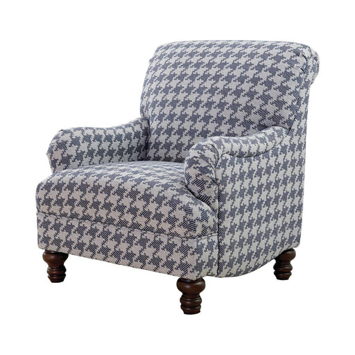 Glenn Recessed Arms Accent Chair Blue - Premium Accent Chair from Coaster Z2 Standard - Just $620! Shop now at Furniture Wholesale Plus  We are the best furniture store in Nashville, Hendersonville, Goodlettsville, Madison, Antioch, Mount Juliet, Lebanon, Gallatin, Springfield, Murfreesboro, Franklin, Brentwood